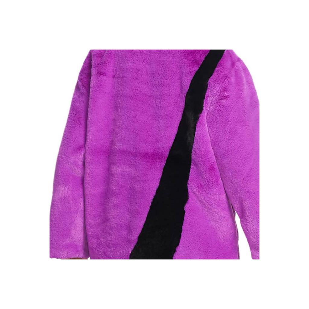 Nike Long Sleeve Casual Warm Solid Color Coat Women Coats Purple DQ6839-551