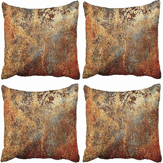 

Emvency Набор из 4 наволочек для диванных подушек Коричневый Ржавый Разноцветный Металл Ржавая Сталь Железная Структура Стена Дверь Современный Абстрактный Декоративный Квадратный 20x20 Дюймов 20 x 20 (Pack of 4)