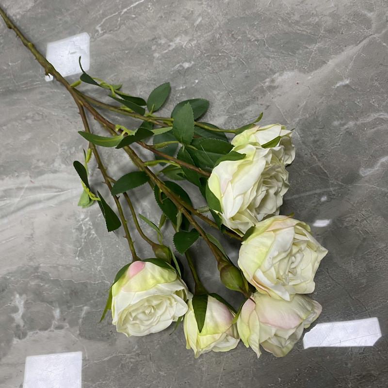 Romantic Wedding Artificial Rose Bouquet With Silk Flowers For Event Decor And Photography Props