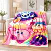 Kirby Flannel Throw Blanket Soft Warm Cozy For Sofa Bed Indoor Home Bedroom Use