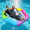 Thickened Portable Water Float Chair Bright Colors Hexagonal Pool Float  Take Photo