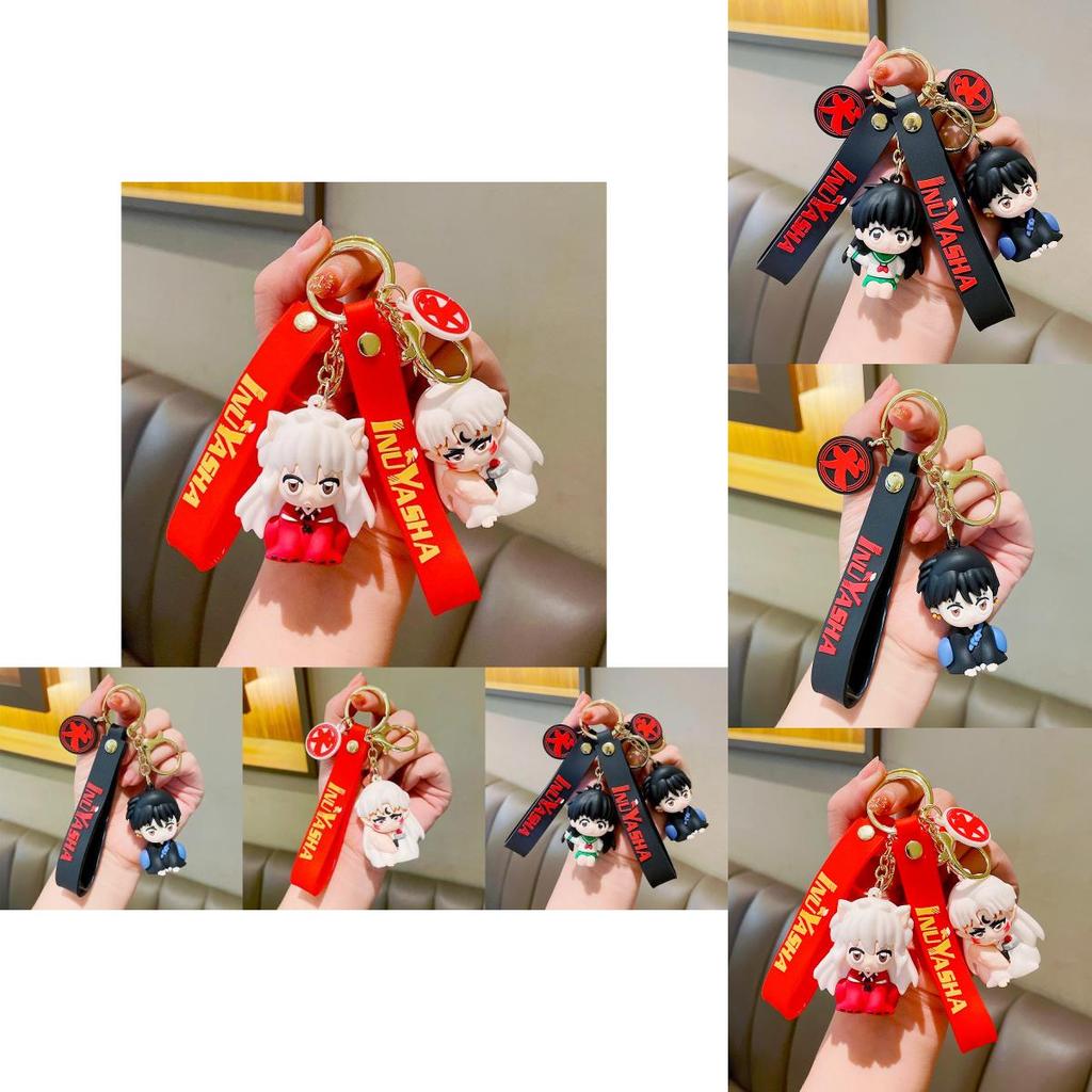 Delightful Anime Inuyasha Keychain Cute Couple Car Keyring Backpack Ornament