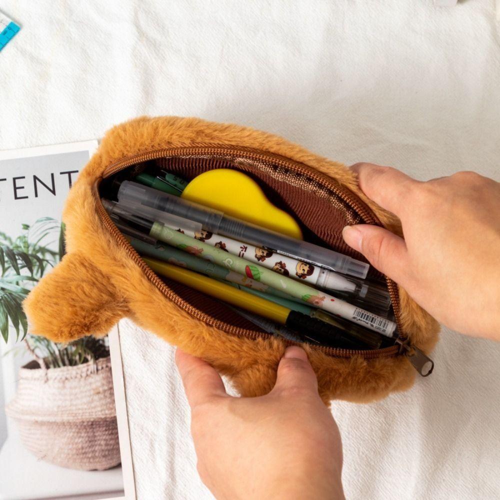 Capibara Capybara Pennfodral Gosedjur Capibara Plysch Pennfodral Student Skriv