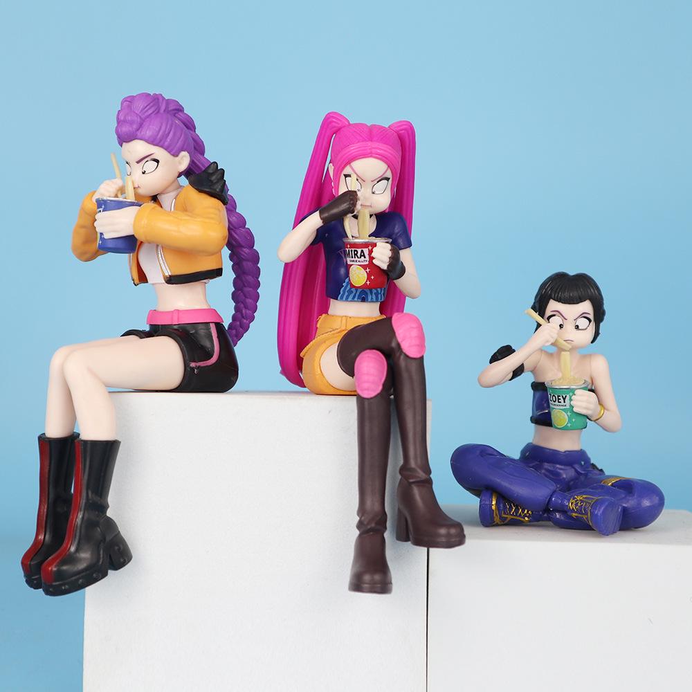 

Фигурка K-POP Девушка-Охотница на Демонов: Слепая коробка с украшением Mira Lumi Q Version для украшения рабочего стола или автомобиля