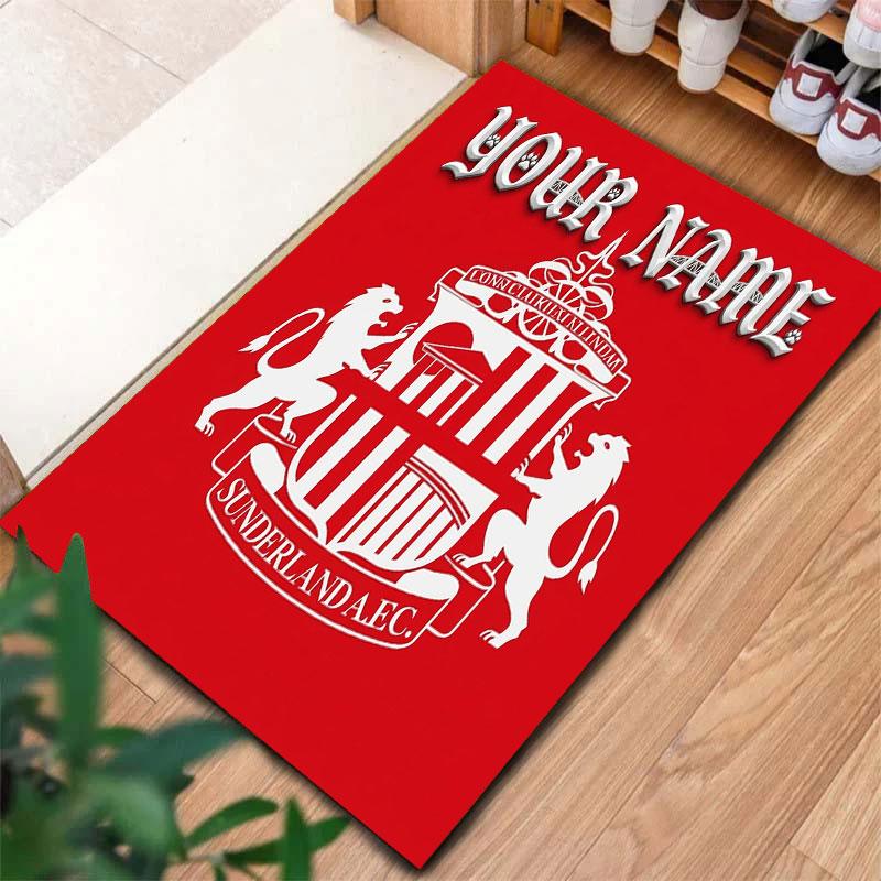 Sunderland A.F Custom Name Carpet Rug for Living Room Bedroom Home Sofa Decoration,Kids play Non-slip Floor Mat