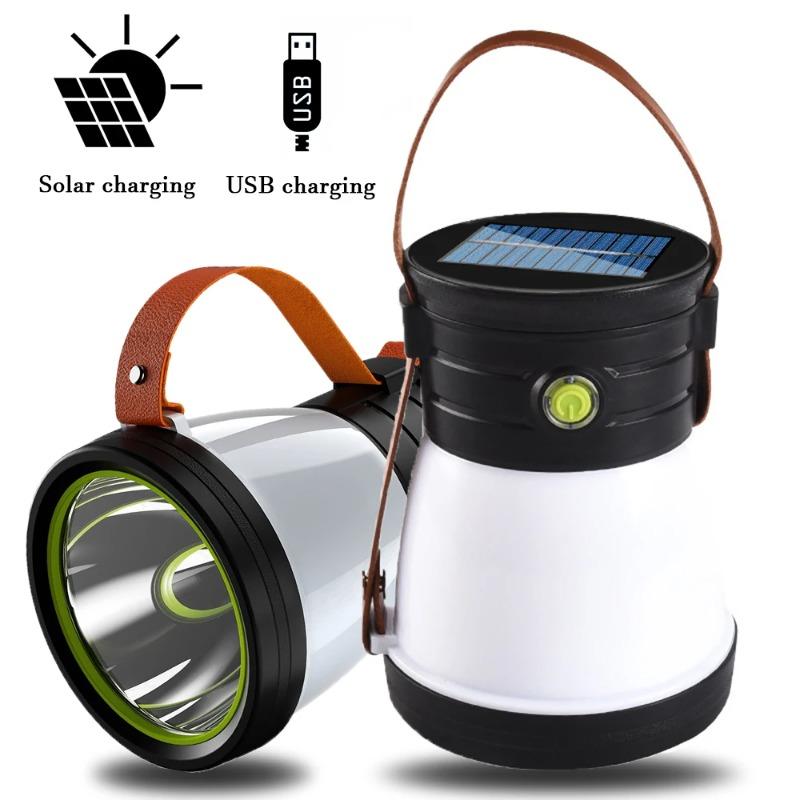 Solar Lights Portable Camping Lamp Camping Tent Outdoor Lighting Rechargeable Emergency Lamp Pendant Lamp Portable Camping Light