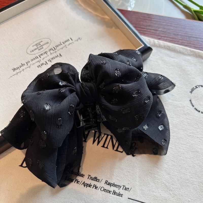 

Шикарная французская ретро заколка-бант для волос: Заколка для хвостика с подвеской в виде звезды