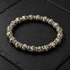 8mm Naturalne Koraliki z Kamienia Gemstone'owego Jaspisu Dalmacja Bransoletka 7.5" , Ręcznie robiona Bransoletka Unisex, Rozciągliwa Bransoletka Chakra z Jaspisu Dalmacja CSB-3