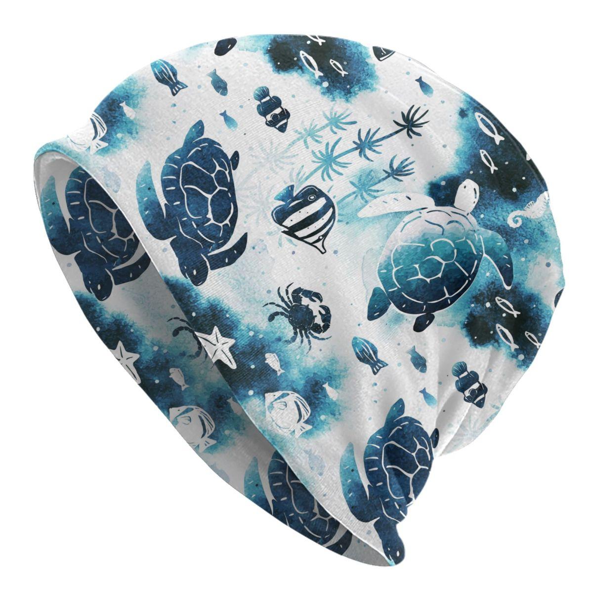 

Custom Ocean Sea Turtle Skullies Beanies Caps Unisex Winter Warm Knitted Hat Women Unisex Street Adult Bonnet Hats Outdoor Ski Cap Beanies Cap