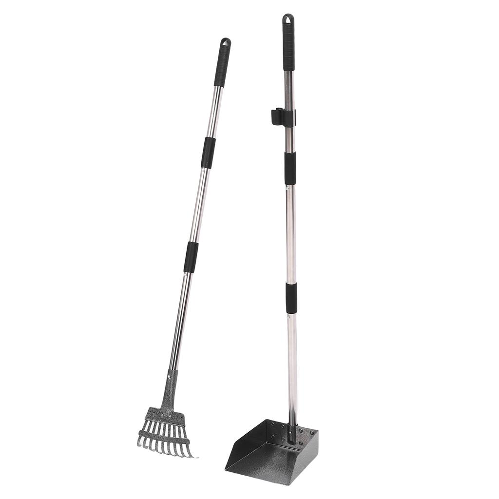 Metal Chicken Scooper and Rake,   Rake and Shovel Set, Chicken Coop Cleaning Tools Chicken Coop Accessories for Chickens Ducks and Small Anim