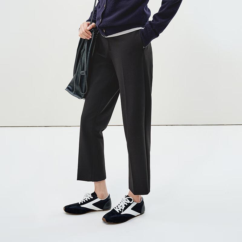 LESS Women's Retro Cigarette Cropped Pants