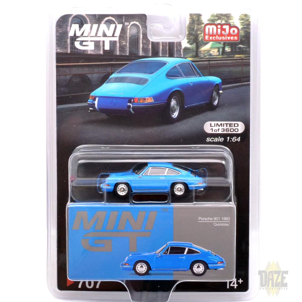 MINI GT 164 Scale MIJO EXCLUSIVE - PORSCHE 901 1963 (QUICKBLAU) MiJo Exclusive Porsche 901 1963 (Quickblau)