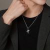 1pc Star Cross Necklace Men's Trend, Simple And Elegant Pendant Gifts For Men