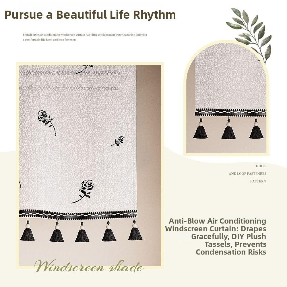 Washable Air Conditioner Windshield Curtain Air Conditioner Dustproof Curtain Indoor Decoration