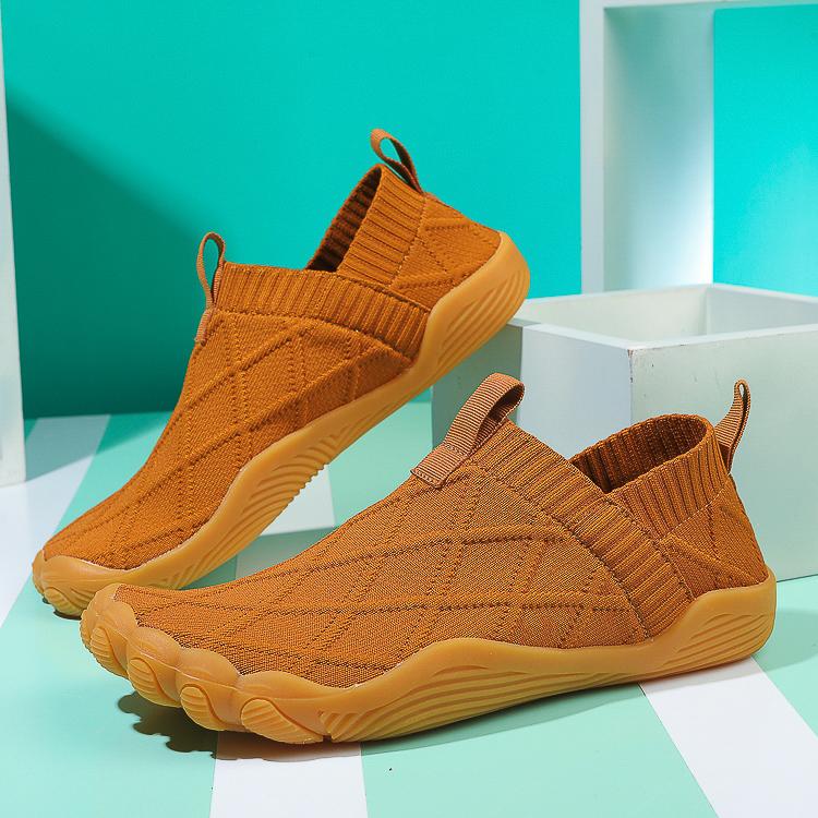 Plus Size Men'S Barefoot Sock Shoes Wide Toe Box Zero Drop Slip-On Breathable Five Finger Walking House Slippers Non Slip