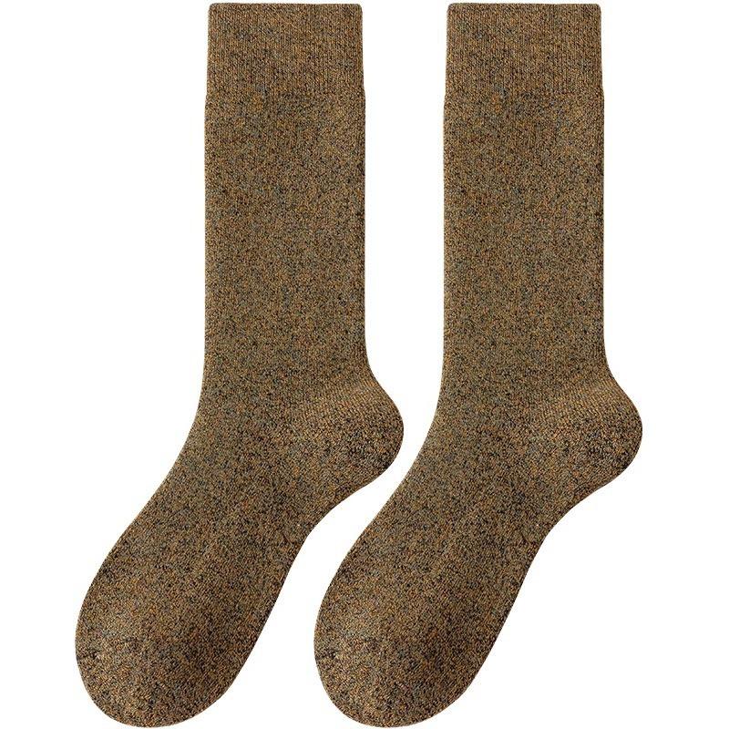 Womens Warm Wool Blend Knee-High Socks Winter Thick Fleece-Lined Casual Cold Weather