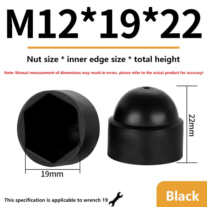 Neue 10 Stück M4 M5 M6 M8 M10 M12 Schraube Mutter Kuppel Schutzkappen Abdeckungen Freiliegende Sechskant Kunststoff Schraubenschutz Abdeckungen