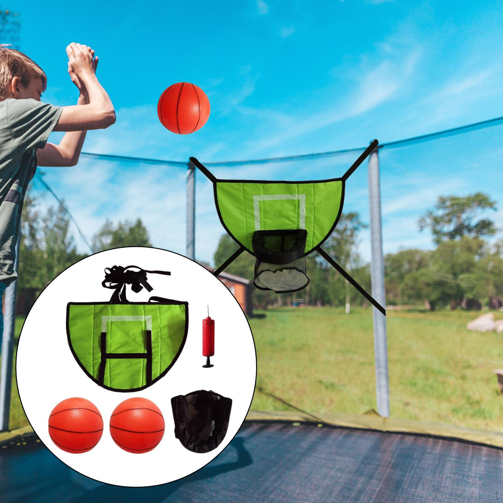 

Баскетбольное кольцо для батута, легкая стойка для аксессуаров для щита with 2pcs balls
