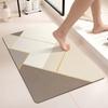 Anti-slip Rubber Door Water Absorbent Modern Rug Set Diatomite Bath Mats for Home Kitchen Bathroom Novelty Pattern Carpet