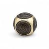 Rounded Brushed Brass Feng Shui Prosperity Coin Dice