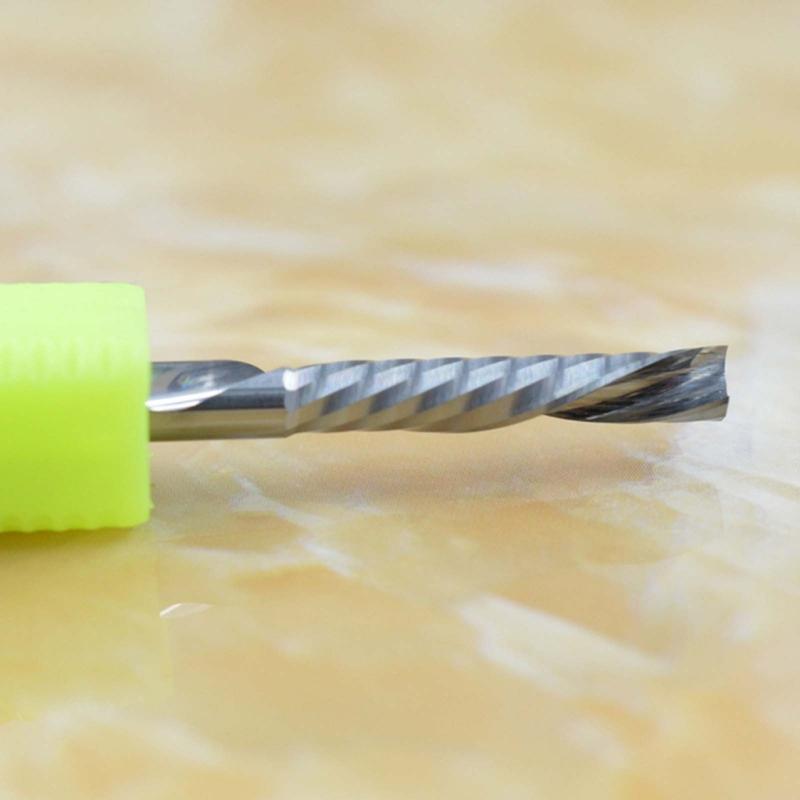 Solid Spiral Steel Mill Cutters for CNC Router,Compression Wood End Mill High-Speed Cutters Continuous Cutting Tool