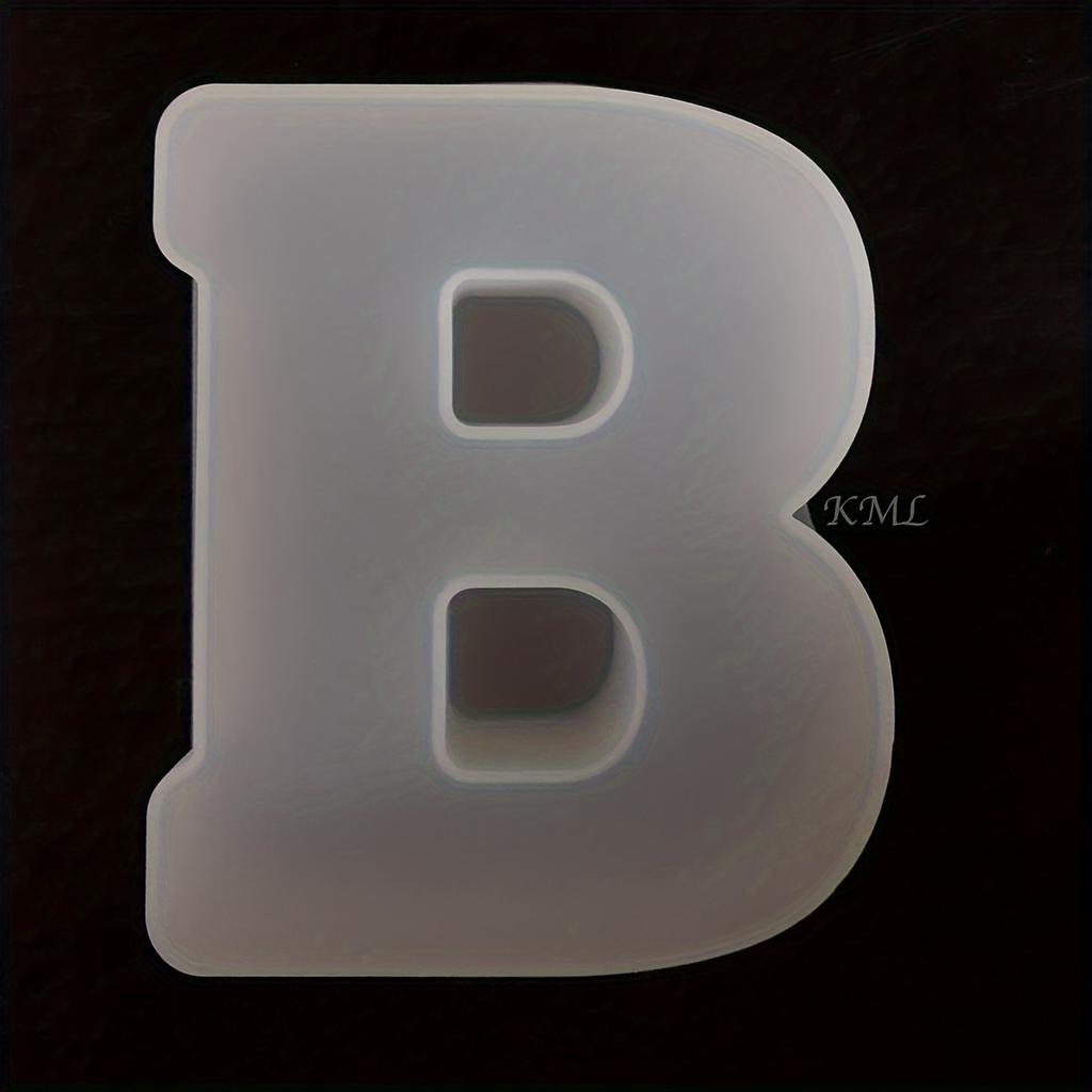 26 Stück Silikonform für englische Buchstaben, 10 Silikonformen für Ziffern, 26 Buchstaben- und Zahlenformen Handgefertigter Buchstaben-Harzguss