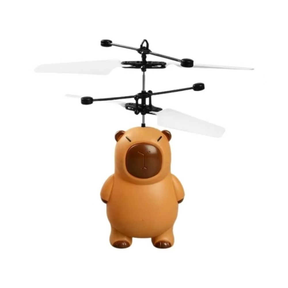 Anti-collision Cartoon Capybara Flying Toy Plastic Induction Capybara Aircraft  Over 14 Year old