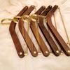 1pc Wooden Hanger Wardrobe Storage Hangers Laundry Organizer Natural Wood Coat Hanger with Brass Hook Durable Clothes Racks