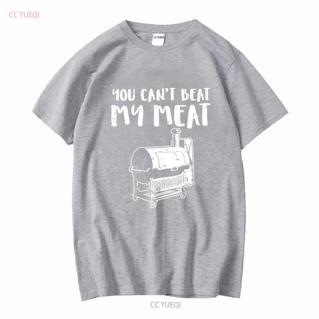 You Cant Beat My Meat Funny Bbq Barbecue Grill T Shirt vintage Washed Soft fashion homme Slightly Top For Everyday Wear Unisex