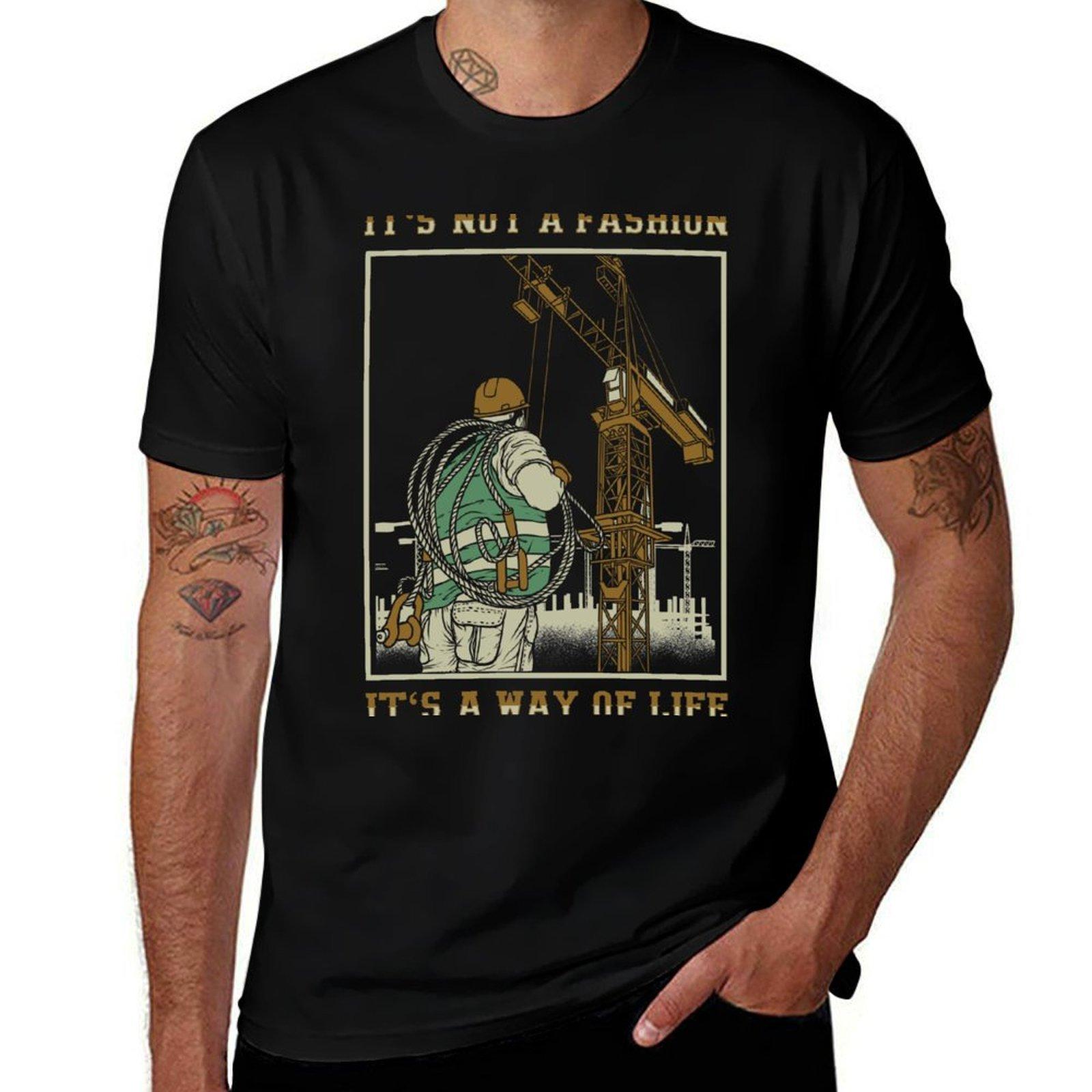 Tower Crane Operator T-Shirt Utility Casual Work T-Shirt S разноцветный
