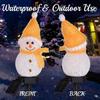 LED Snowman Solar Garden Light Outdoor Ground Stake Light Solar Powered Xmas Pathway Lights For Christmas Lawn Yard Decoration