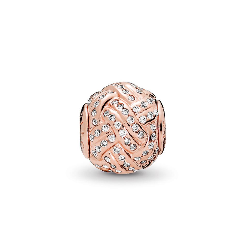 Pandora Classic Elegant Copper Silver Alloy Accessories Unisex Accessories 786303CZ Rose, Beads