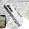 Für Samsung Galaxy Z Fold7 5G Hülle Gummierte Silberkante Phantom Glitzer Hartes PC Handycover