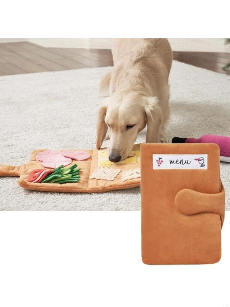 

Dog Puzzle Toy for Treats Plush Snuffle Toy Teething Gift for Boredom Biteable Squeak Toy for Aggressive Chewer X3UC CN