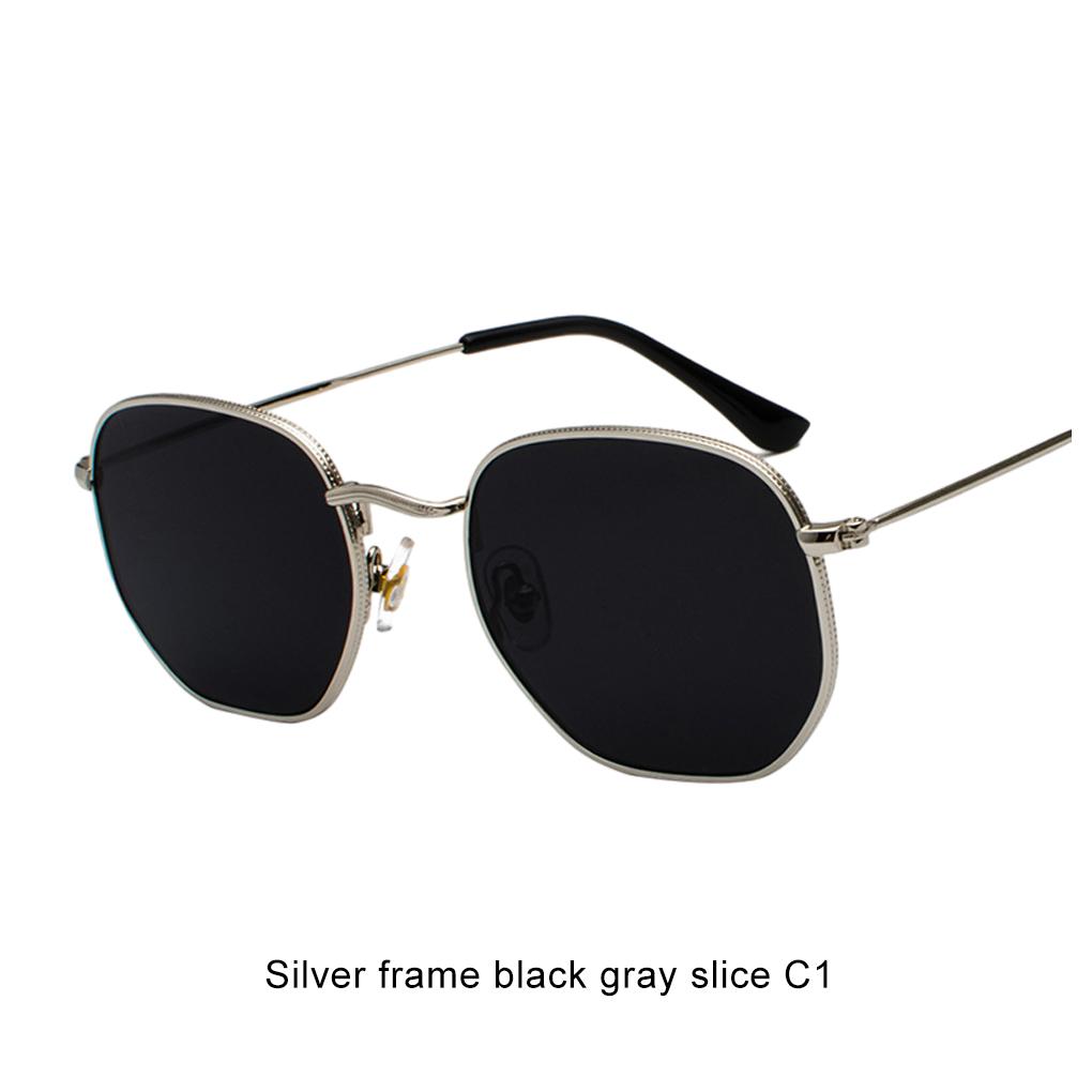 Lightweight Frame UV Protection Hexagonal Sunglasses For Fashionable Men