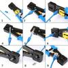 1 Set Crimping Tool Ethernet Crimper Cat6 Cat5 Cat5e RJ45 Pass Through Connectors R11/RJ12 Regular Ends With 50Pcs Connectors
