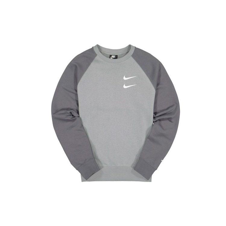 Nike Sweatshirts Men's Gray Crew Neck Moderate Regular CJ4872-073