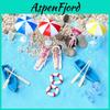 Versatile Miniature Beach Ornament With Colorful Accessories For Home And Desk Decor