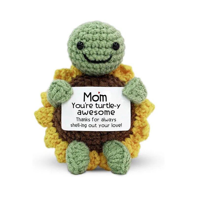 Positive Cute Potato Home Room Decor Mini Handmade Plush Ornament Knitting Wool Yarn Doll Birthday Gifts Room Decorations