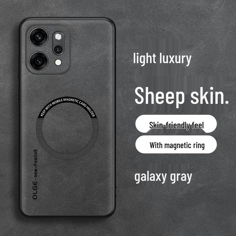 OPPO Reno14Pro Sheepskin Magnetic Case with Charging Ring