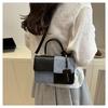 Fashion Splicing Texture Small Square Bag for Women Trendy Shoulder Crossbody Handbag KTB
