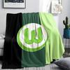 Coperta in Flanella Stampata VfL Wolfsburg, Alta qualità Confortevole per Tutte le Stagioni, Decorazione per la Casa, Calore e Comfort, Perfetta per Regali di Natale