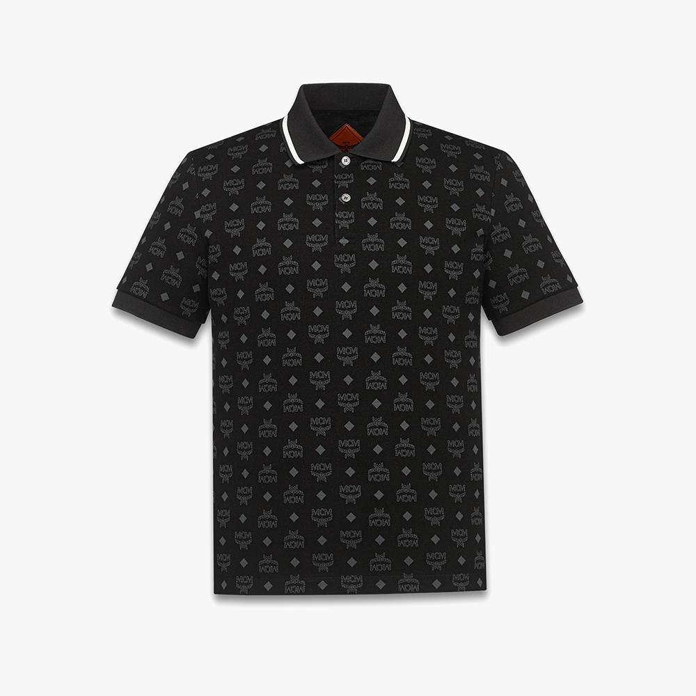 MCM Monogram Jacquard Polo Shirt Mhtgsmm03Bk