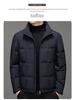 Men's Fashionable Stand-up Collar Down Jacket - 2025 Autumn/Winter Collection, Warm & Casual for Middle-aged & Young Adults.