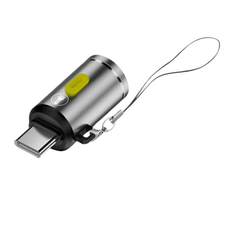 Compactly Mini Type C Flashlight Ideal For Camping Hiking And Emergency Use Connect Directly To PowerBanks Or Charger