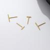 Japanese And Korean Version Of Studs Personality Simple One-Line Rod Studs Female Korean Temperament All Matching Earrings Minimalist Earrings