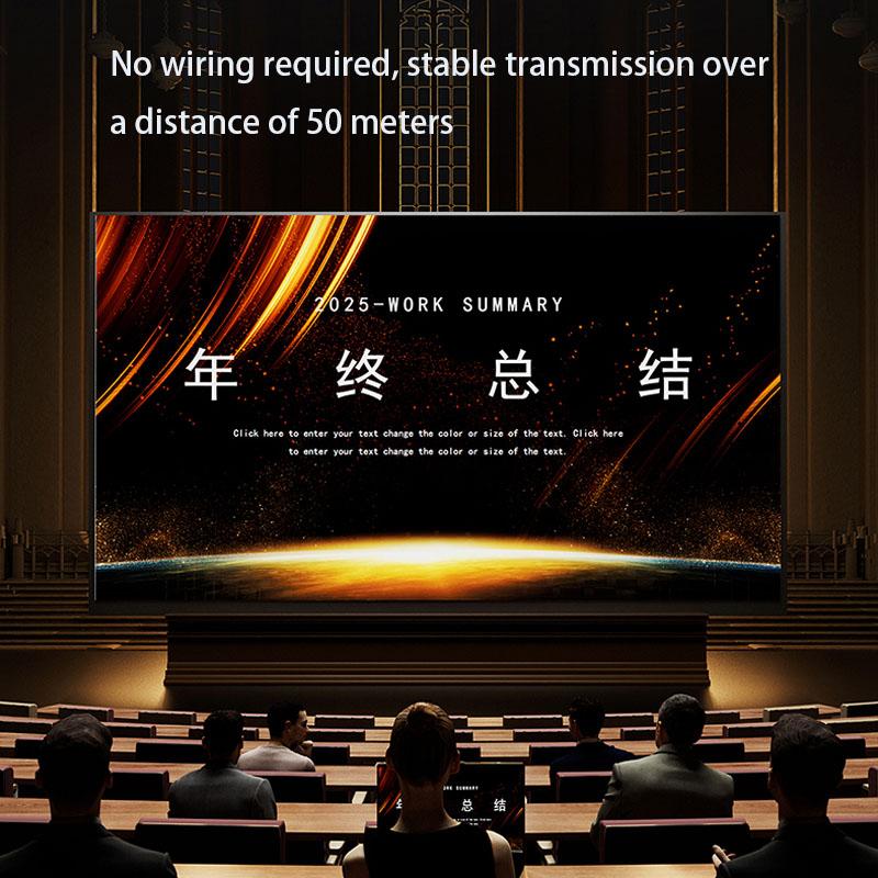 Video Adapter/Converter Wireless HD Transmitter Receiver 50m Extender Receiver HDMI-compatible Video Transmitter Screen Mirroring Screen Sharing