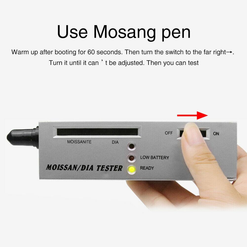 Brand New High Quality 4pcs/Set Moissan Tester Selector 9V Battery Diamond High Accuracy Jewelry Tools LED Moissanite Tester China Mainland