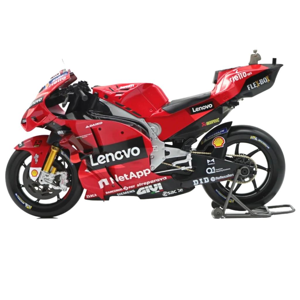 Maisto 1/6 Scale Ducati Lenovo Racing Ducati Desmosedici GP #63, Francesco Bagnaia, 2022 MotoGP World Champion, Diecast Model Car, 32229