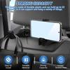 2Pcs Car-mounted Multi-functional Mobile Phone Holder Creative Rear Seat Headrest Hook Lock Buckle Style Car Phone Stand